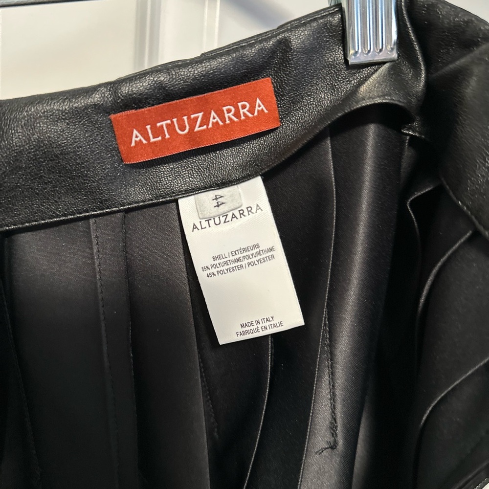 Altuzarra Black Leather skirt